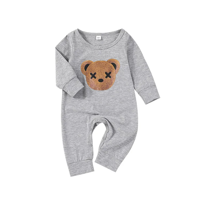 0-24M 용수철 가을 , 남아 여아 롬퍼 플레이수트 작업복, 코튼 긴팔 점프 수트,  의류