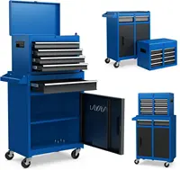 Tool Chest Heavy Duty Rolling Tool Box with Cabinet 5-Drawer for Lockable & Removable Cabinet for Garage and Workshop 1