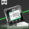 R&D PT181 Digital Protractor Green Laser Angle Measure Inclinometer 5 side Magnetic Level Box Type-C Charging Angle meter 1