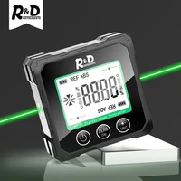R&D PT181 Digital Protractor Green Laser Angle Measure Inclinometer 5 side Magnetic Level Box Type-C Charging Angle meter 1