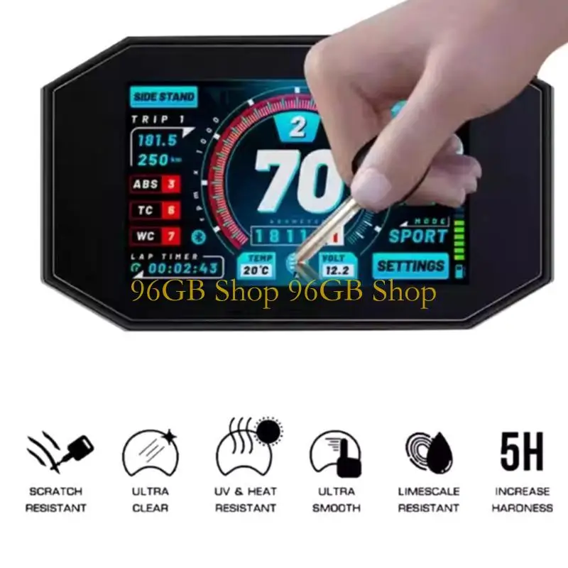 96GB 2pcs 투명 클러스터 디스플레이 필름 오토바이 악기 스크래치 방지 필름 ADV350 용 오토바이 액세서리