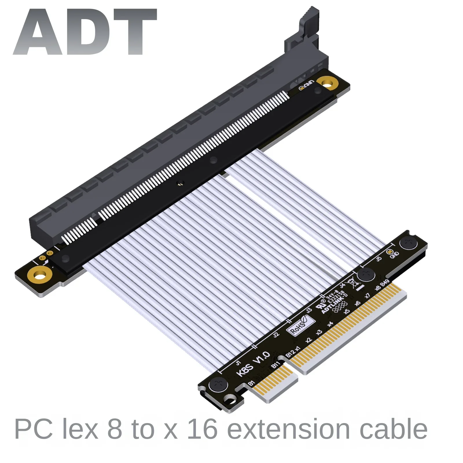 

Удлинительный адаптер PCI-E 4,0x8 x16pcie поддерживает видеокарты AMD nVIDIA ADTs
