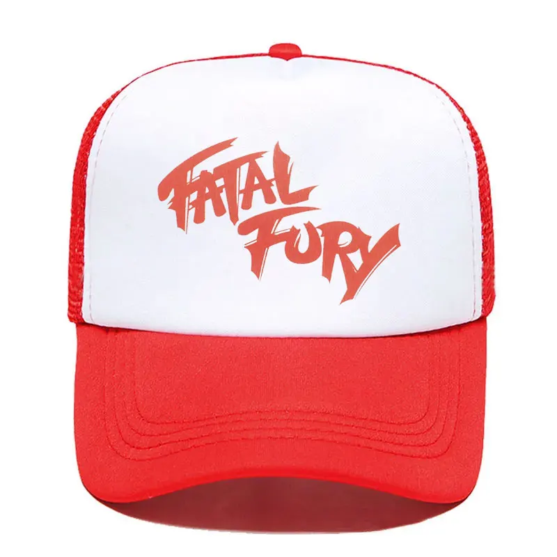Terry Bogard Coser Cap FATAL Hat Trucker Cap Cosplay Coser Hat Summer Mesh Caps for Men Cosplay