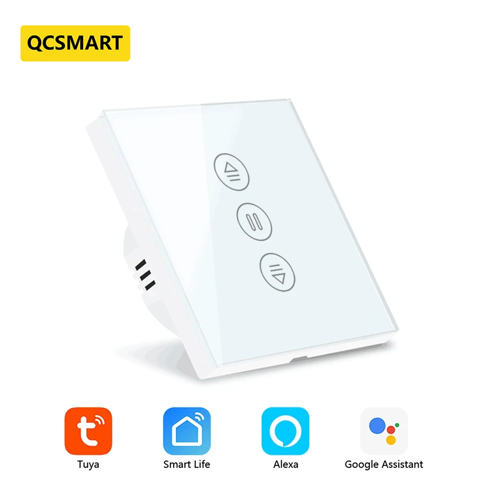 Tuya Smart ZigBee 3.0 EU tende a sfioramento interruttore a sfioramento per motore elettrico avvolgibile Google Alexa Voice Control Home Automatio