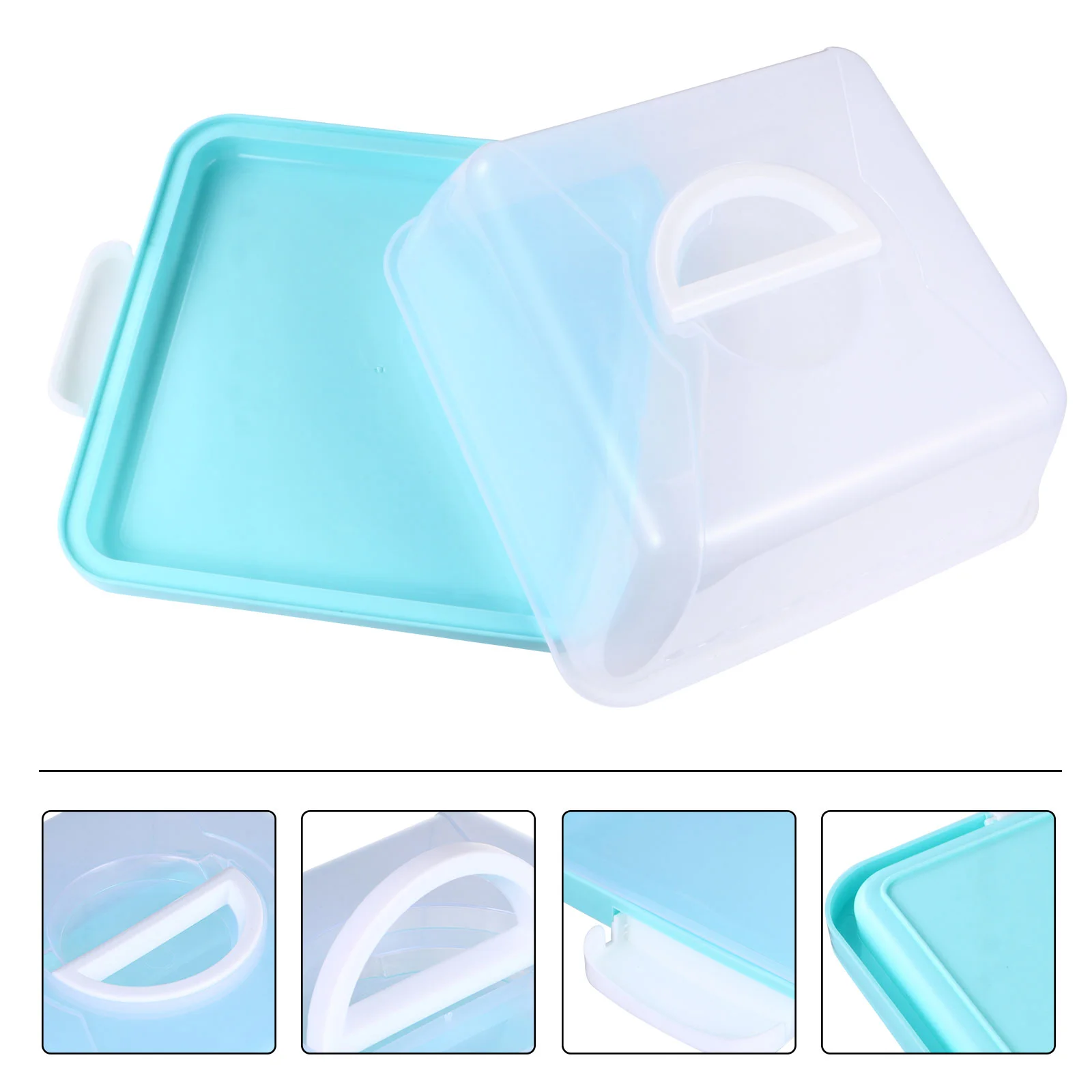 

Cake Carrier Box Container Cupcake Boxes Storage Holder Plastic Portable Clear Bakery Pastry Pie Packaging Muffin Transparent