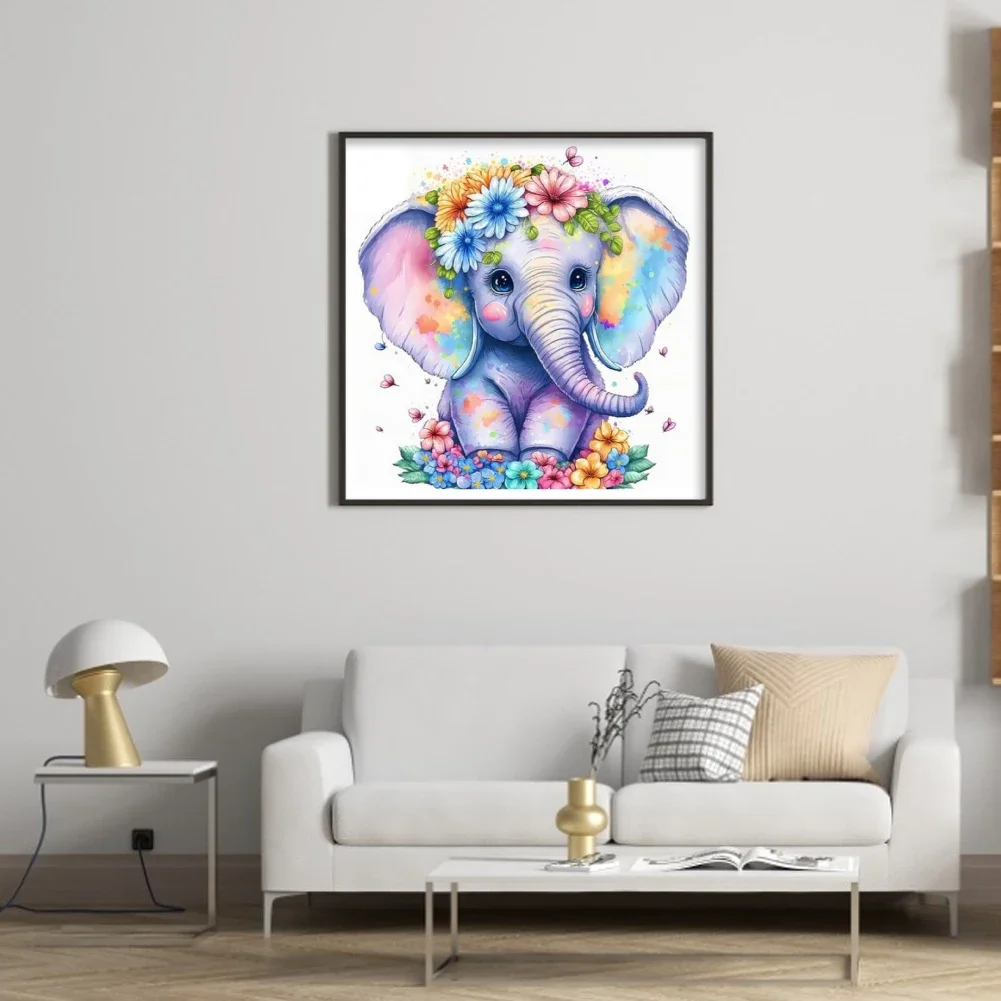 20*20cm Full Embroidery Eco-cotton Thread 18CT Print Canvas Animals Series Cross Stitch Kit Home Decor Painting Embroidery Set