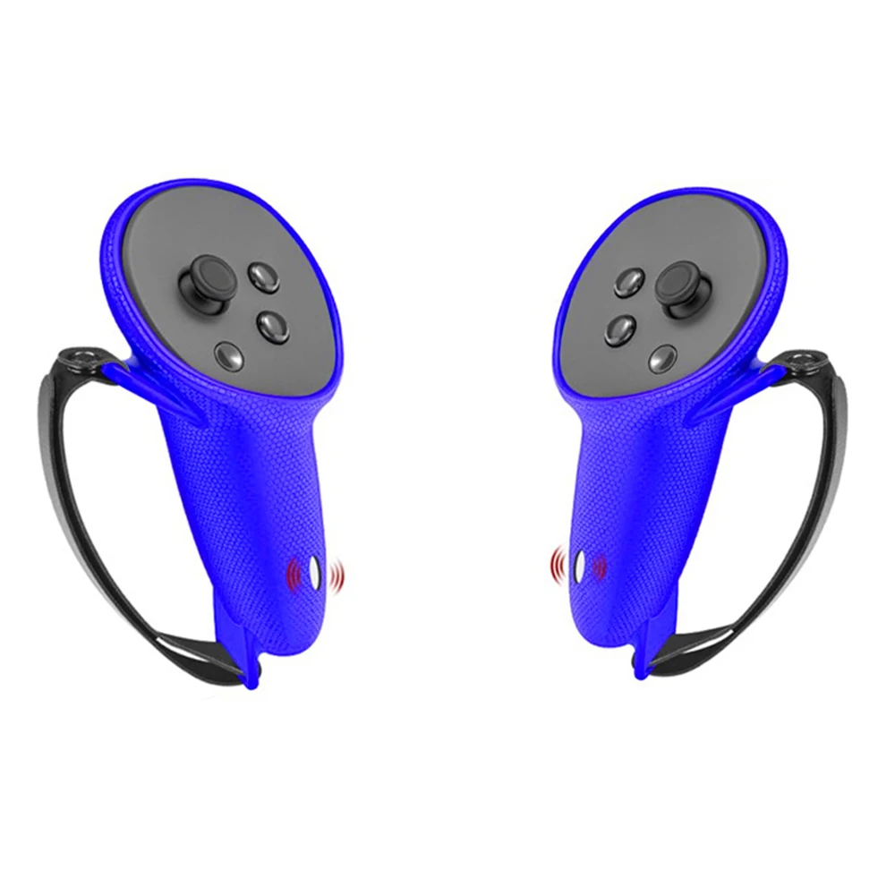 Premium Anti-Drop Silicone Controller Grips with Hand Strap - Ideal VR Accessory and Holiday Gift