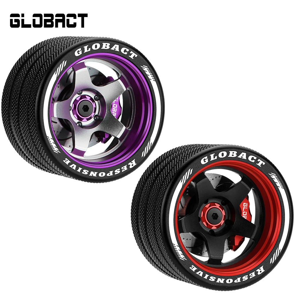 Trasmettitore Rc In Alluminio Cnc Globact 5/7 Raggi Aggiornamento Volante Per Parti Flysky Sanwa Mt4 Mt5 M12 M17 Futaba 4Px