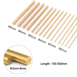 Premium Solid Brass Rods - Various Lengths & Diameters for DIY Projects and Crafting