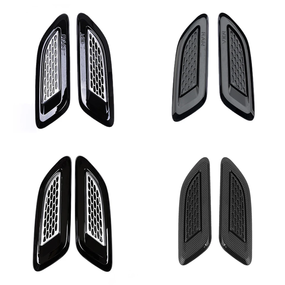 Coperture Decorative Prese D'Aria Cofano Per Range Rover Sport L494 (2014-2022) – Nero Lucido, ABS, Facili Da Installare