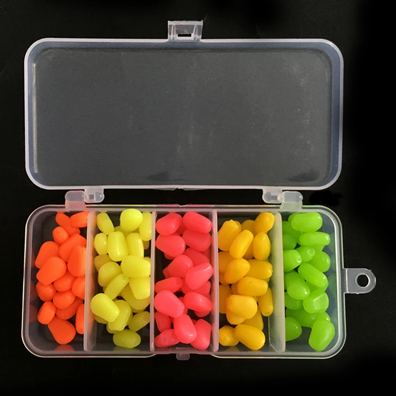 125 Pz/Scatola 5 Colori Corn Kernel Soft Bait Autoprofumato Carp Bait Lua Soft Bait Esca Da Pesca Da Tavola D'Acqua Dolce