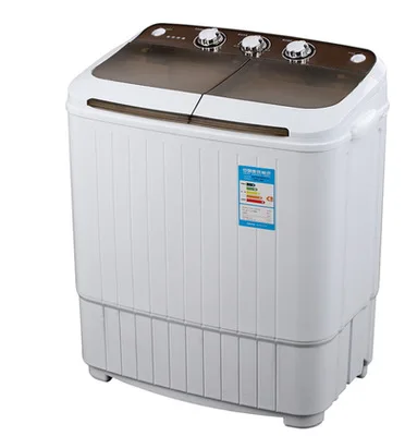 5kg Automatic Twin Tub Washing Machine All-plastic Corrosion-resistant Engineering Materials Wash+Spin Freestanding Machine 2