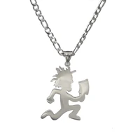 Polished Large 2''Jugallo Hatchetman Necklace Stainless Steel Hatchetman Pendant Charm Choose Chain 24inch 1