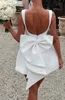 113296-1b3ca5.jpg Robe Courte Chic à Nœud Perlé pour Femme, Mini-Robe Décontractée Dos Nu, Blanc, Noir, Rose, pour Invitée de Mariage, Demoiselle d'honneur, Anniversaire, Été