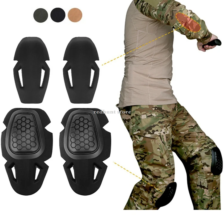 OAREA Tactical Knee Pads Elbow Support Set G2 G3 G4 Pants Protective Pads Knee Protector Elbow Pads Combat Uniform 