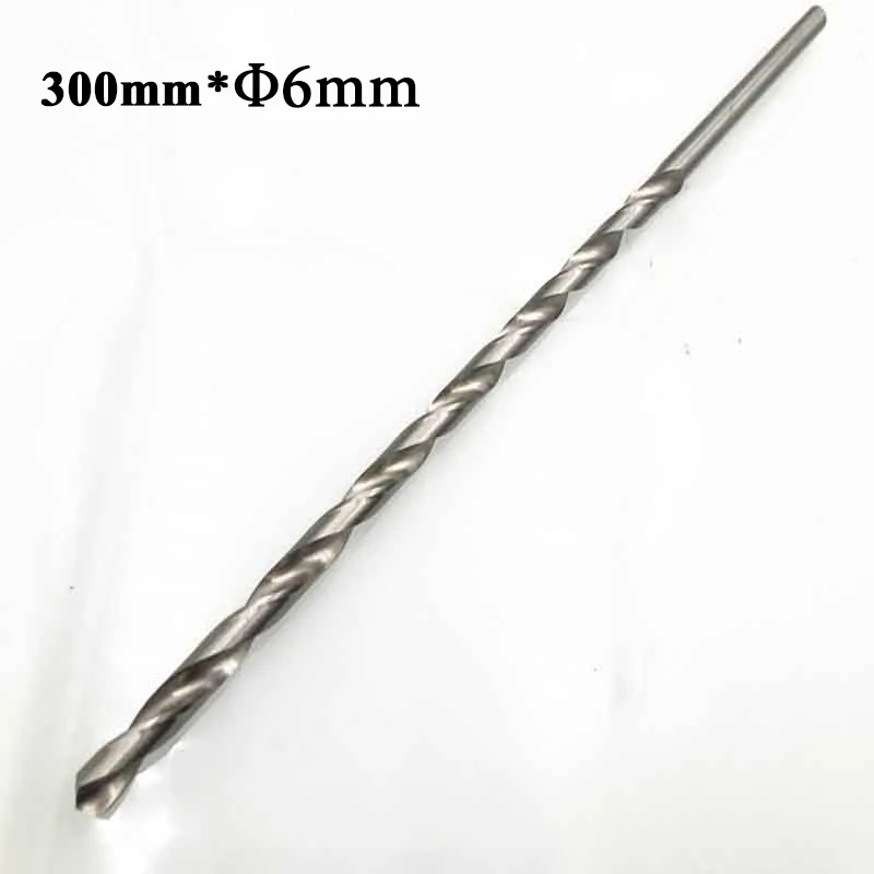 

Extra Long HSS Straight Shank Drill Bit Diameter 2-6mm Length160-300mm Electric Drilling Machines Metal Plastic Wood Drilling