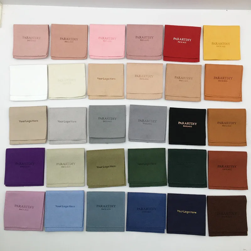 50pcs personalized jewelry bags with custom logo, jewelry pouch,ring bags,microfiber free shipping