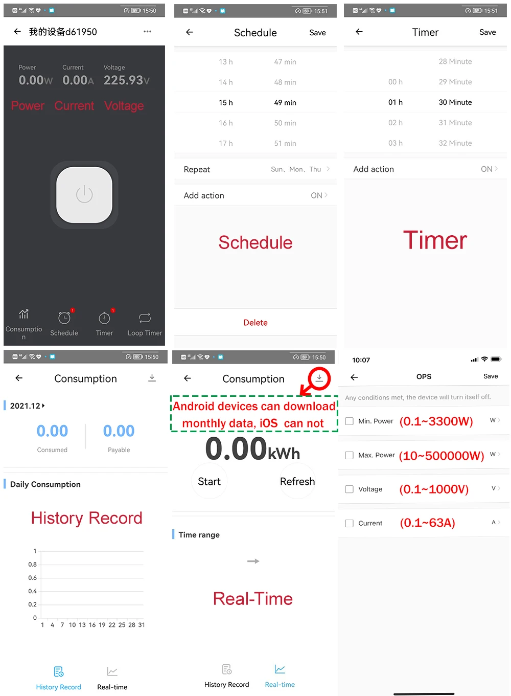1P eWeLink WIFI Smart Energy Meter Power Consumption kWh Meter Circuit Breaker T