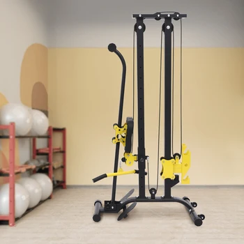 Multifunctional Fitness Rack High Safety Heavy Duty Adjustable Height Home Gym Strength Training Fitness Equipment 5