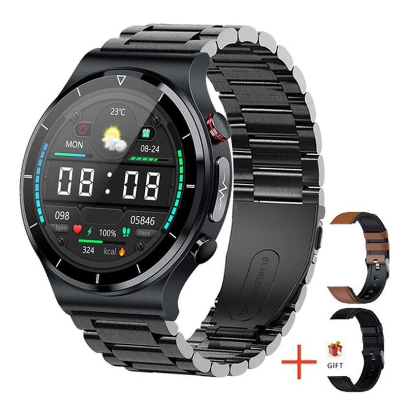 New Health Smart Watch Mens Blood Pressure Heart Rate ECG Watches Waterproof Sport Fitness Tracker Smartwatch For Huawei Xiaomi 