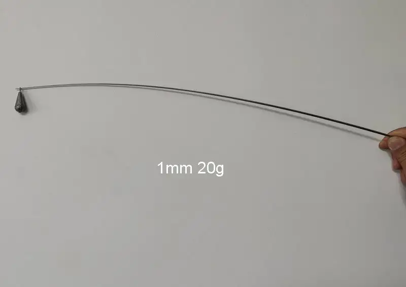 RA001 Nur 1 Stück, Spitze 0,25mm 0,3mm 0,4mm 0,6mm 0,8mm 22cm-55cm, Schaft 0,85mm - 2,8mm Raft-Angelrutenrohling-Spitzen aus Titan – Detail 12