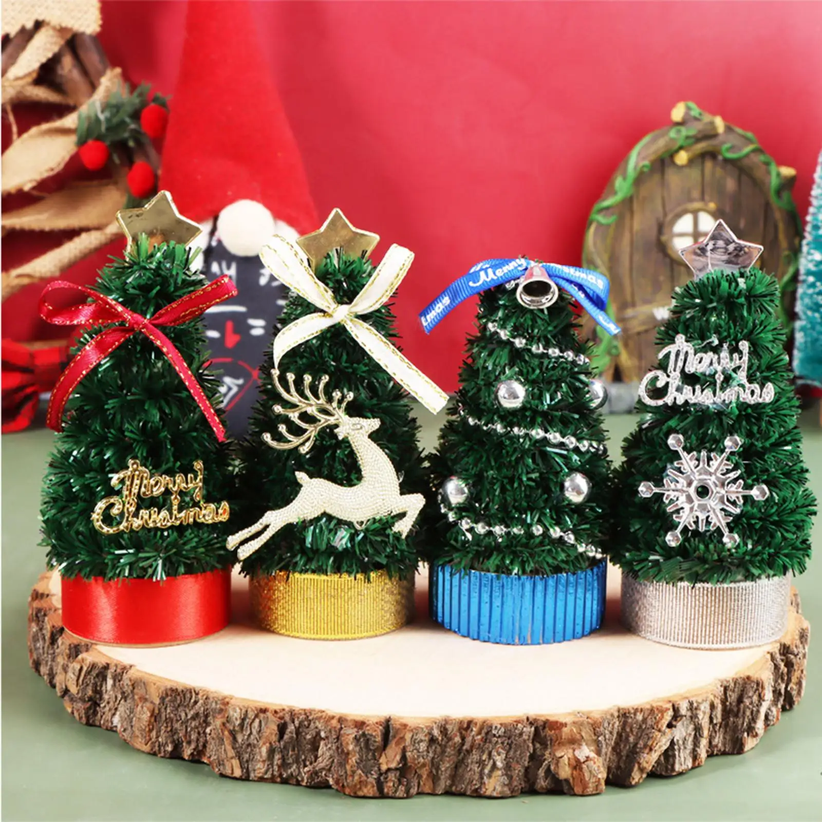 

1/12 Miniature Christmas Trees Scene DIY Crafts for Preschool Boys Girls