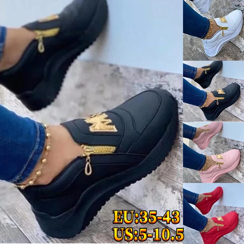 Zapatos De Otoño Para Mujer, Zapatos De Lona Con Lazo, Tacón Plano