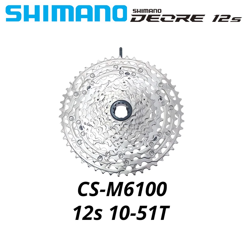 Bicycle Accessories Shimano Deore 10/11/12S K7 CS M4100/M5100/6100/M7100/M8100 Cassette 42/46/51T Mountain Bike Sprocket 10/11/12V MTB Flywheel