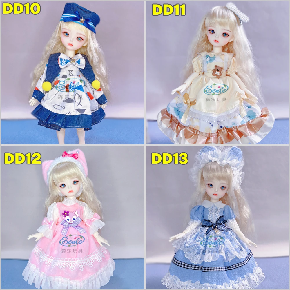 Puppenkleidung 30 cm BJD Kleid 1/6 Gelenkpuppen Zubehör OB24 Kleidung Winter Socken und modische süße Mütze – Detail 3