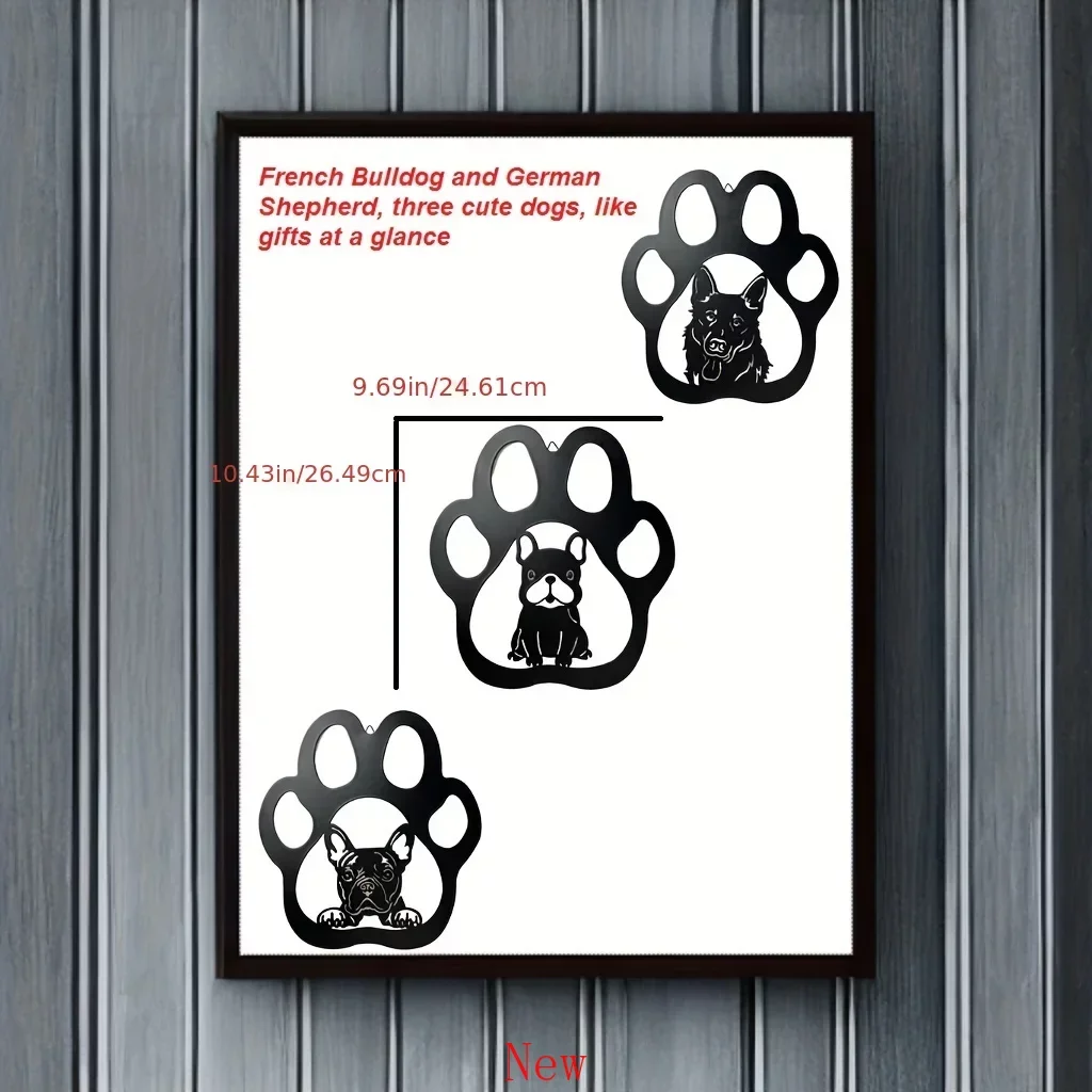 

Promotion Paw Wall Decor for Living Room Dog Wall Hanging Art Decor Bathroom Decoration for Home Decor French Bulldog or German