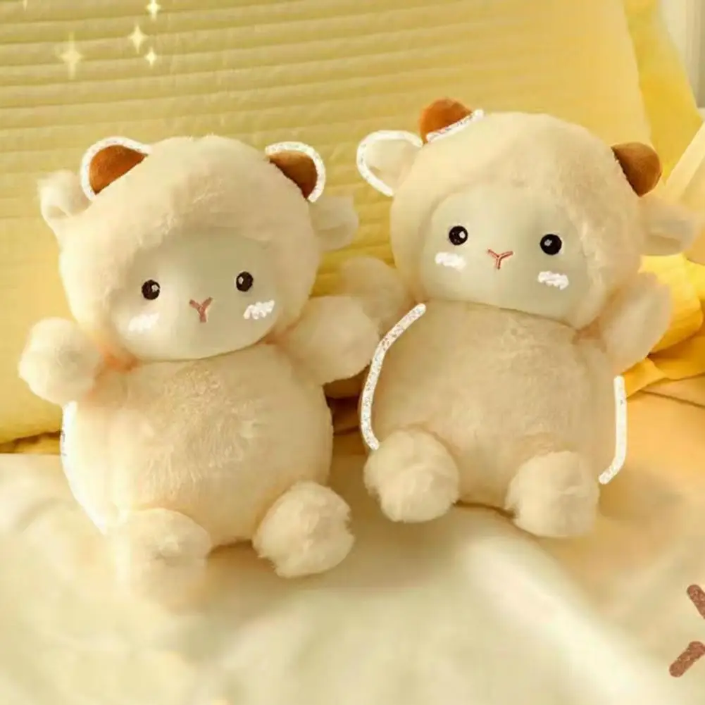 

Lamb Plush Toy Super Cute Sheep Plush Doll Soft Stuffed Animal Cartoon Lamb Ornament Sleeping Companion Kids Toy Gift