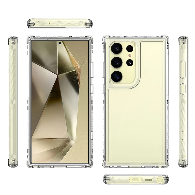 Enhanced Clear Transparent Phone Case - Shockproof Dual Layer Design
