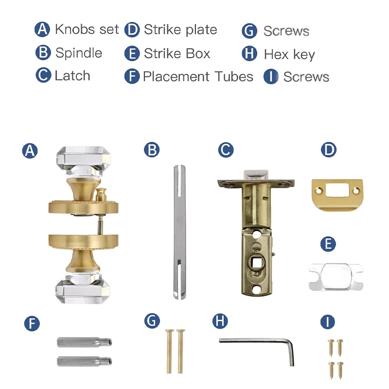 Door Knobs Privacy Door Knob House Room Hotel Apartment Bathroom Bedroom Interior Crystal Door Knobs Lock Door Knobs