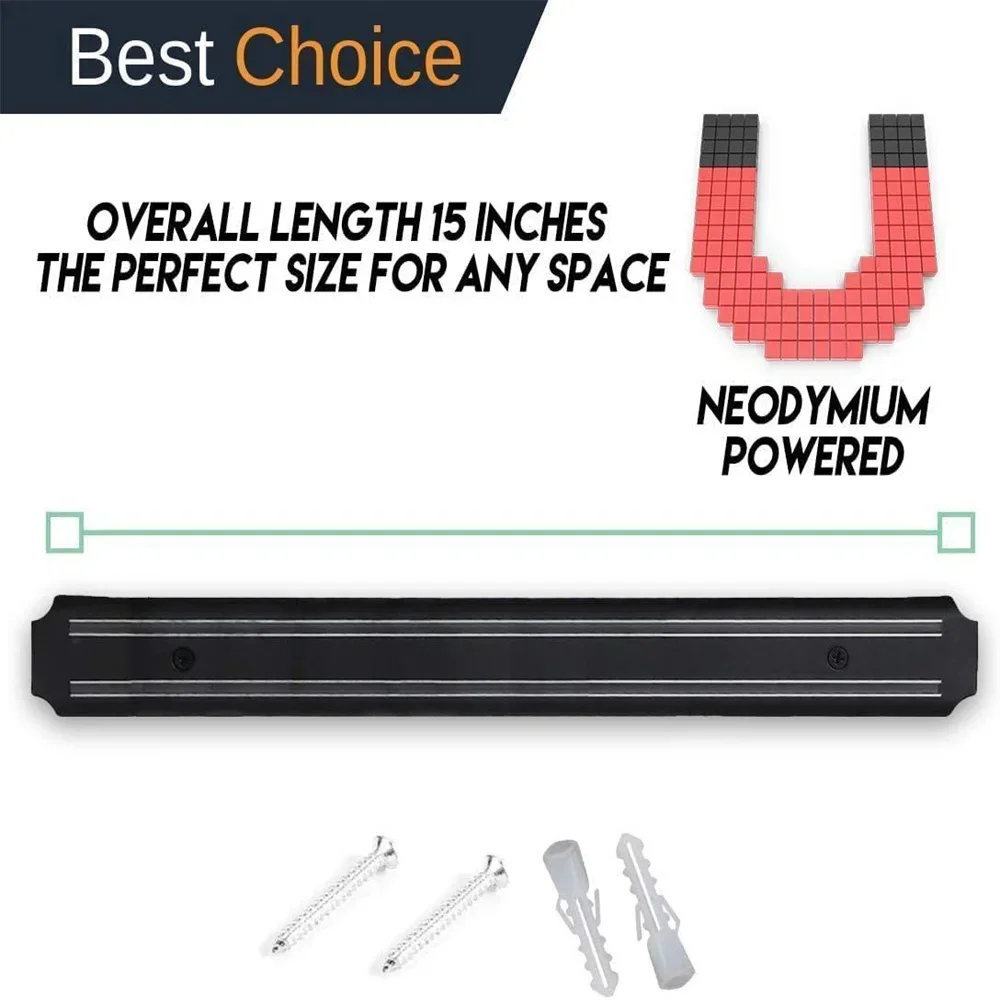 knife holder 13 Inch Magnetic Knife Holder Wall Mounted Stainless Steel Magnetic Knife Strip Strong Powerful Knifes Rack Storage Kitchen Bar