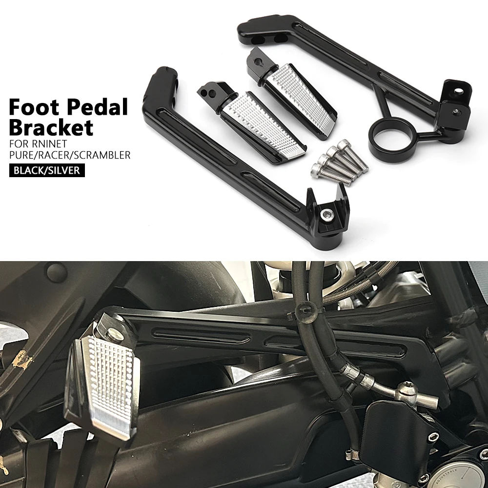 

New Motorcycle Accessories Rear Foot Pegs Foot Pedals Bracket For BMW R9T R NINE T RNINET Pure R NINET Racer Rninet Scrambler