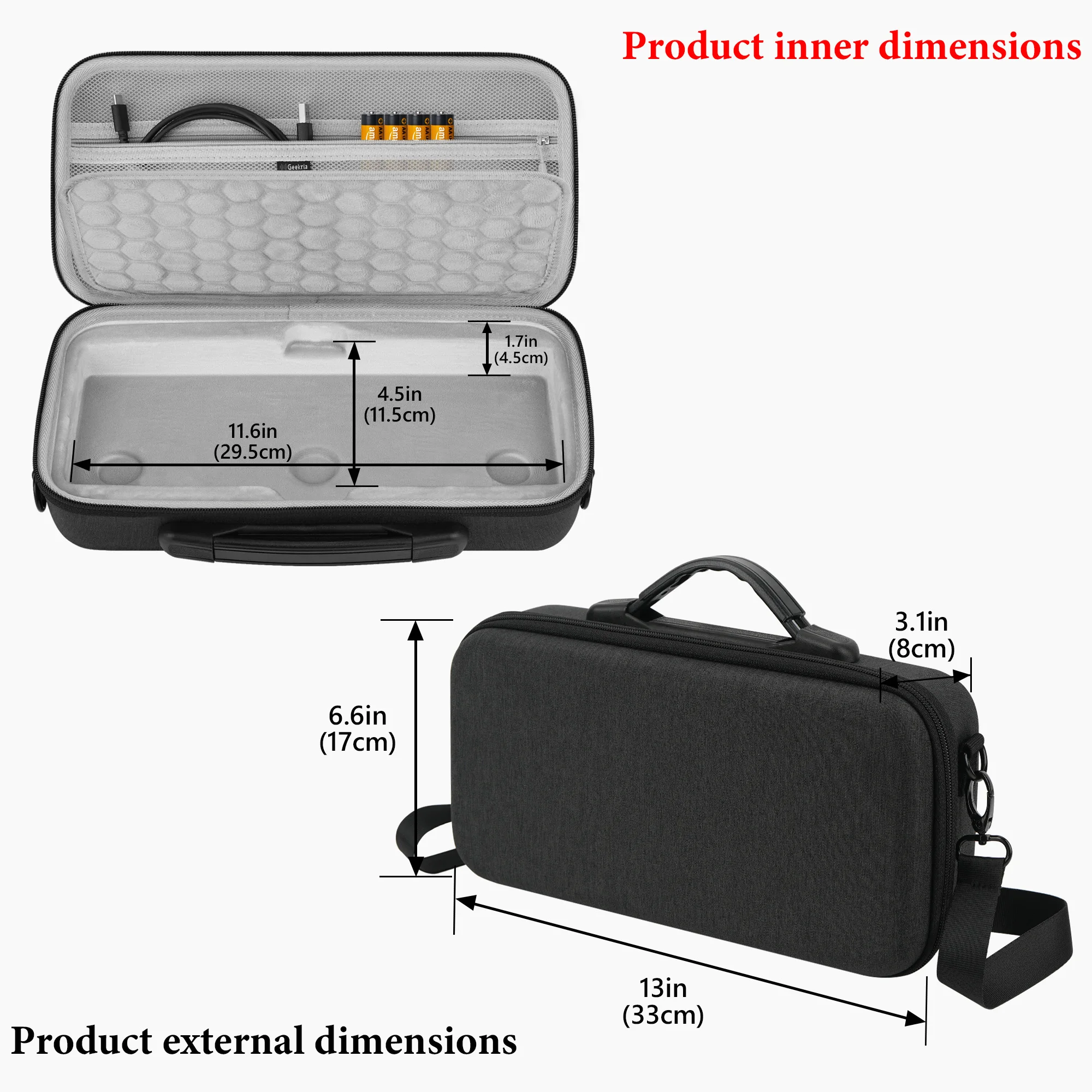 Audio Interface Carrying Case Compatible with Zoom LiveTrak L6 max/ L6 max Digital Mixer (Dark Grey)