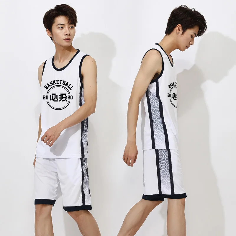Retro Basketball Jerseys Mens 100% Polyester Basketball Uniform Sets College Team Summer Breathable Shirts basketball jerseys men sport tees