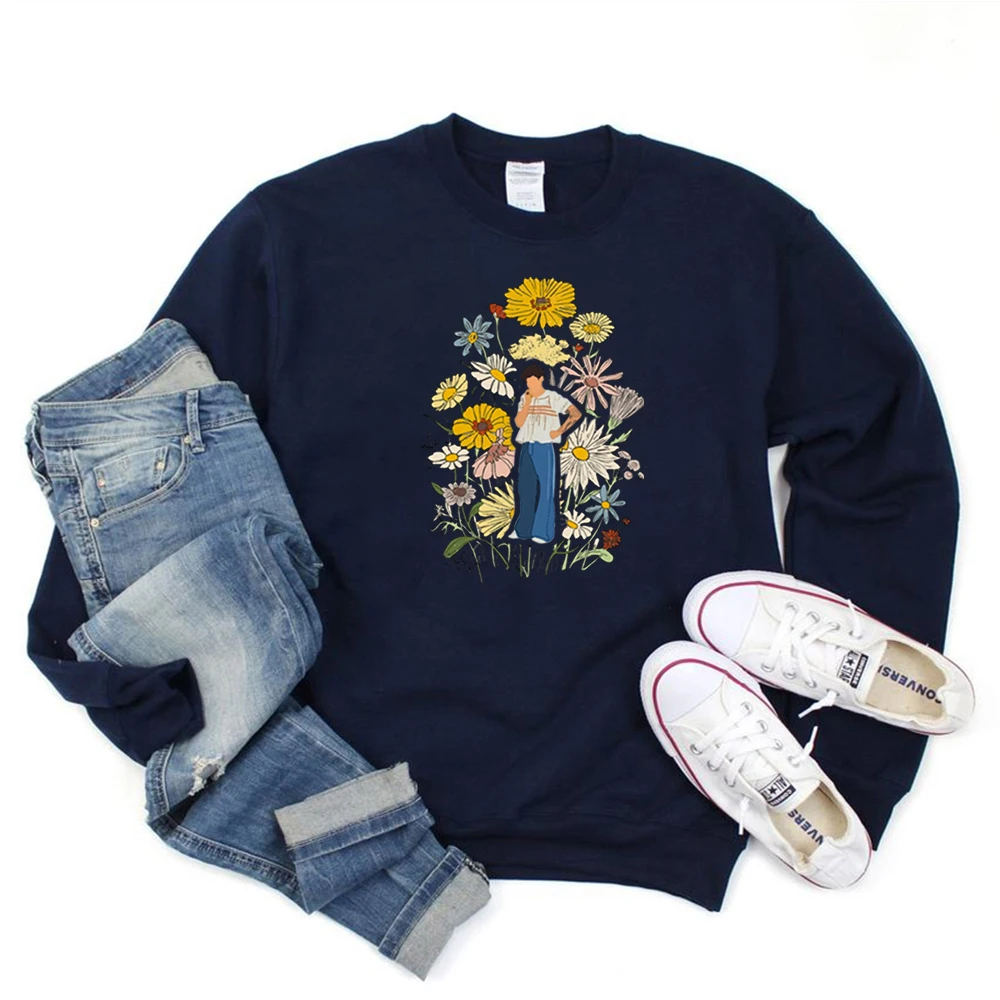 Love on Tour TPWK HS Sweatshirt Harry\'s House As It Was Inspired Hoodie Vintage Floral Graphic Crewneck Sweatshirts Fans Gift