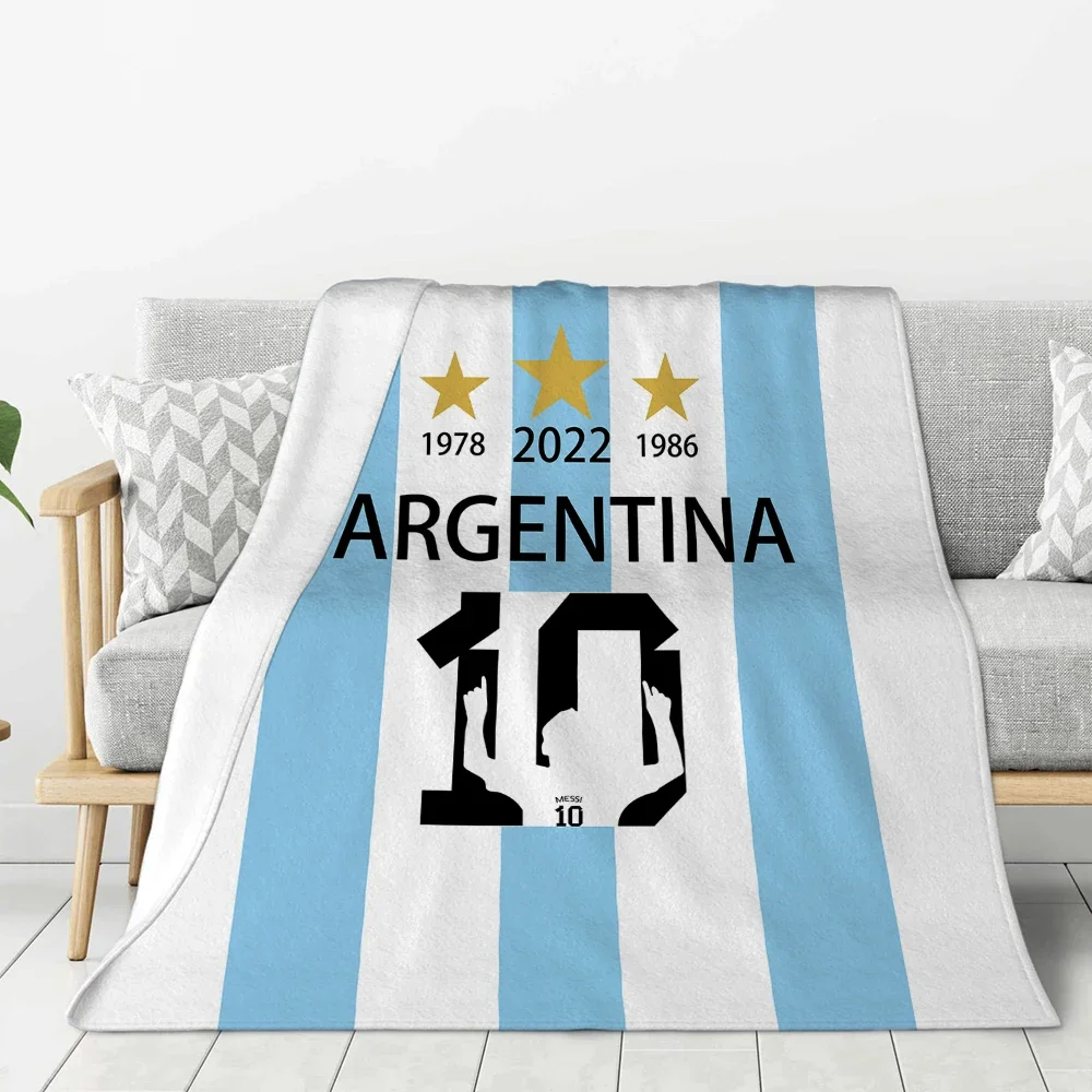 

Argentina Flag National Football Team, Keepsake Flannel Blanket, Sofa Blanket, Suitable for all Seasons