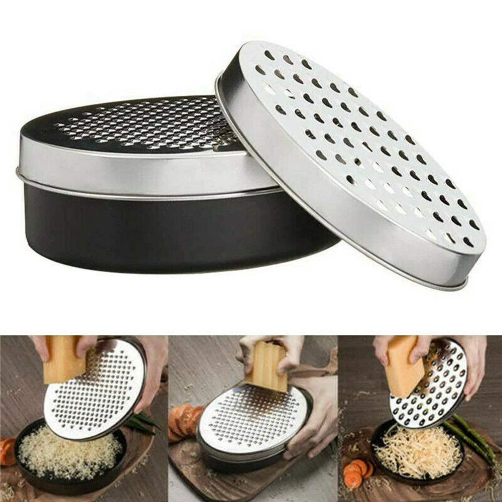 Stainless Steel Cheese Grater Container Store Two-Sided Fruit Vegetable Slicer Tool Manual Home Kitchen Accessories Gadget vegetable slicer