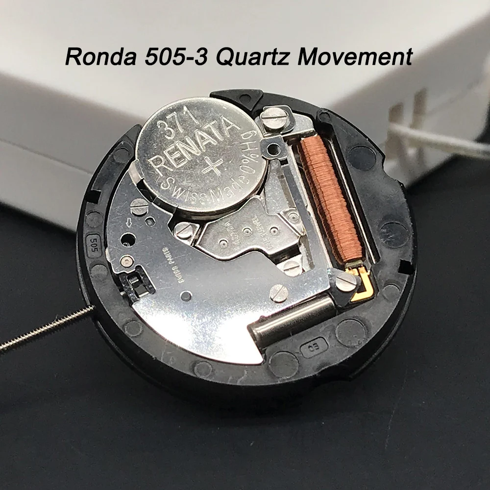 

SW Ronda 505-3 Quartz Movement Single Calendar Date Replacement Watch Repair Tools Stainless Steel Battery Mechanism