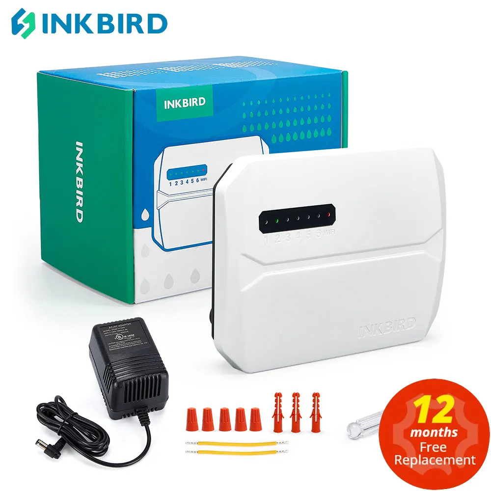 Inkbird Iic-600-Wifi Garden Water Timer App Indoor Outdoor App Monitoraggio Sistema Di Irrigazione Controller Con Regolazione Stagionale