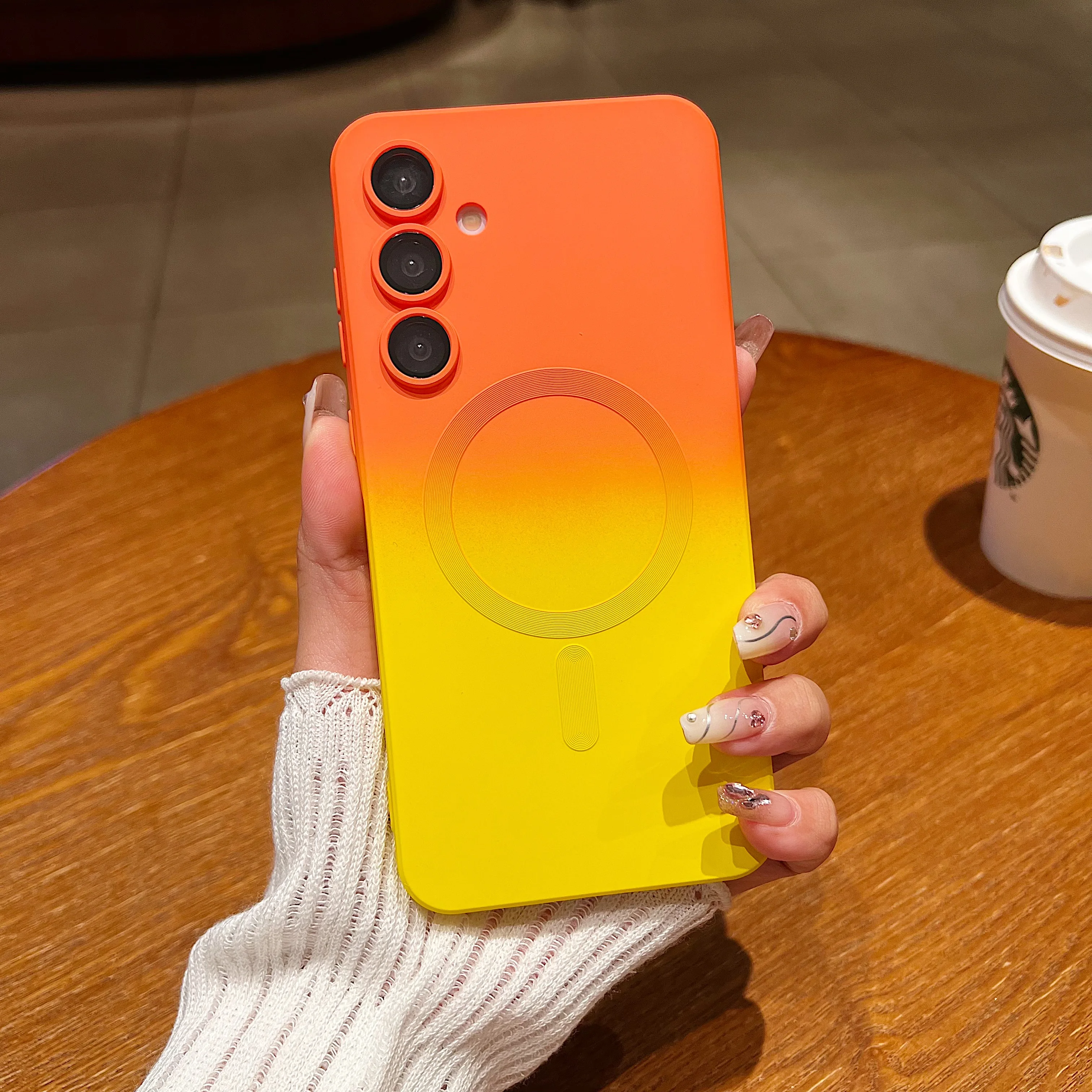 Kamera Objektiv Schützen Telefon Fall Für Magsafe Samsung Galaxy A05 A06 A16 A26 A36 A56 A15 A25 A35 A55 A14 A24 A34 A54 Silikon Abdeckung – Detail 9
