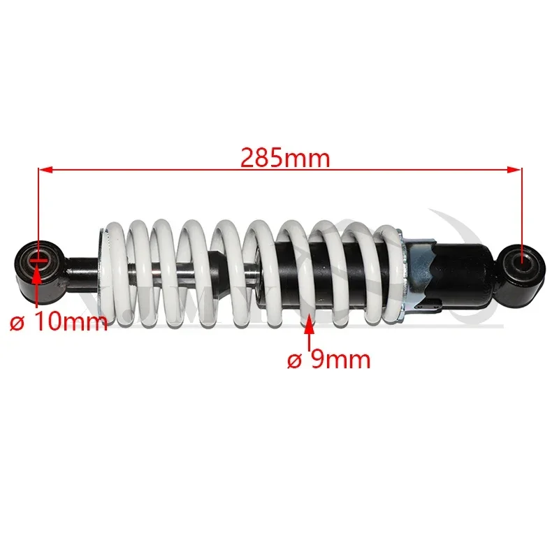 새로운 285/325/350mm 오토바이 4륜 산악 자전거 카트 70cc 110cc용 리어 쇼크 업소버 서스펜션 스프링