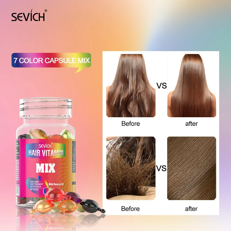 Sevich Hair Vitamin Capsule Oil Repair Damage Estratto Naturale Siero Nutriente Per Il Trattamento Dei Capelli Pro Keratin Complex Oil