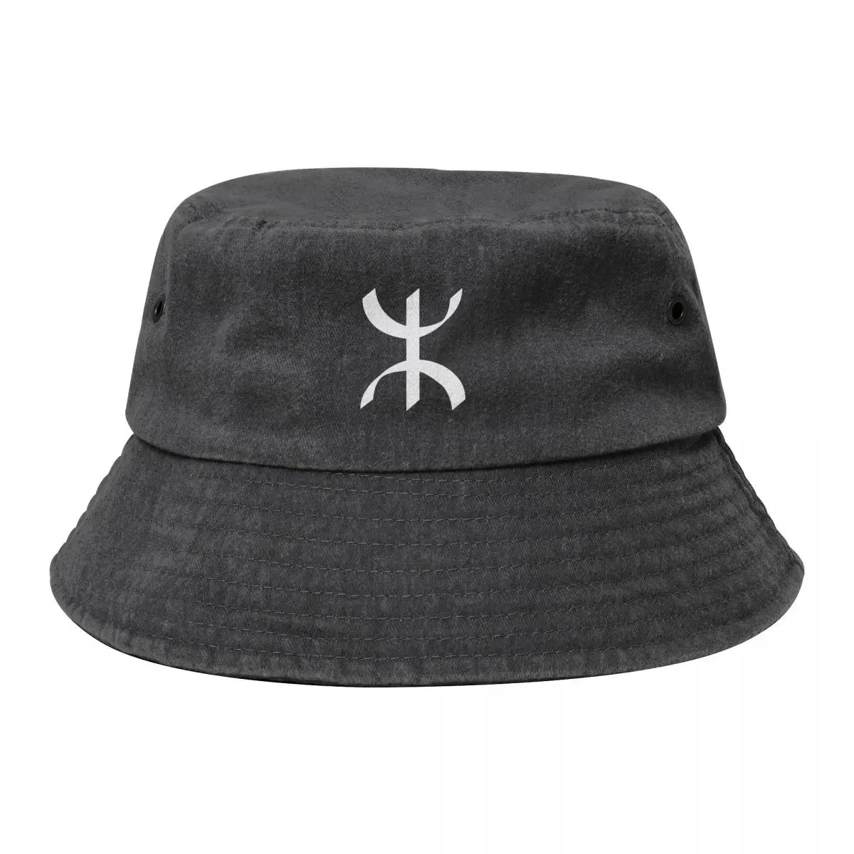 

Berber Tifinagh Logo Cowboy Denim Fisherman Hat With Printing