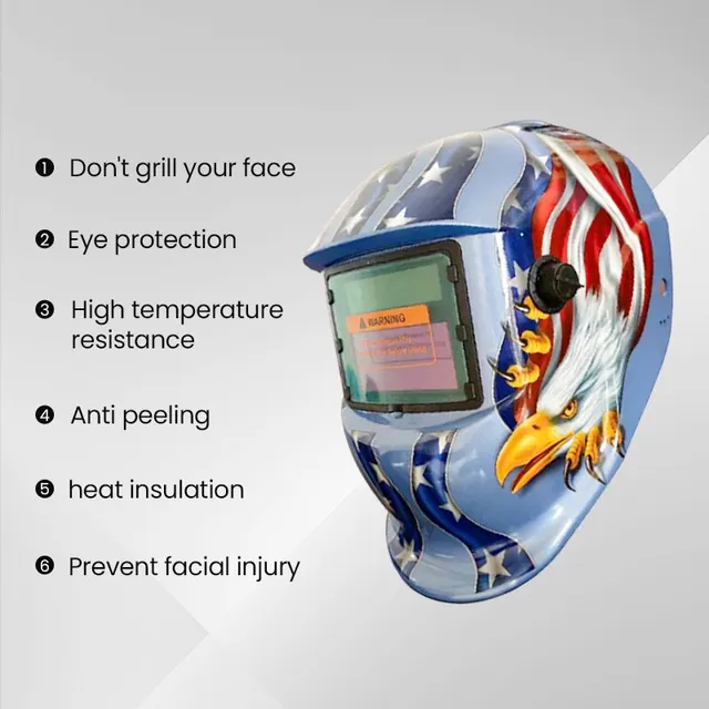 AIRAJWelding Mask Welder Protection Head Worn Solar Automatic Dimming Welding Cap Multifunctional Professional Welding Equipment 2