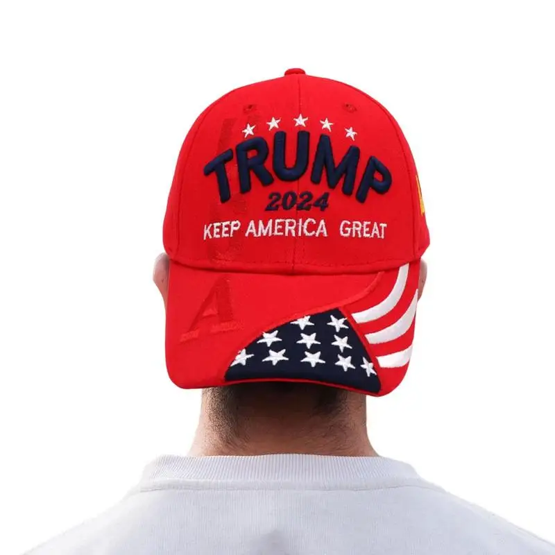 

U.S. 2024 Trump Presidential Election Cap Baseball Cap Adjustable Snaback Cotton Sports Hat