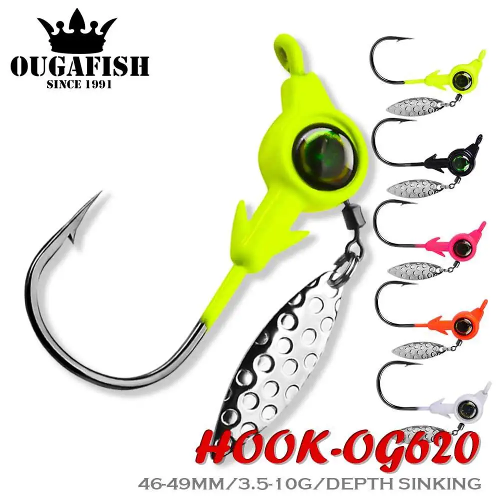 5pcsJigHeadHookRockfishExposedHeadHooks3510gTroutSoftWorm