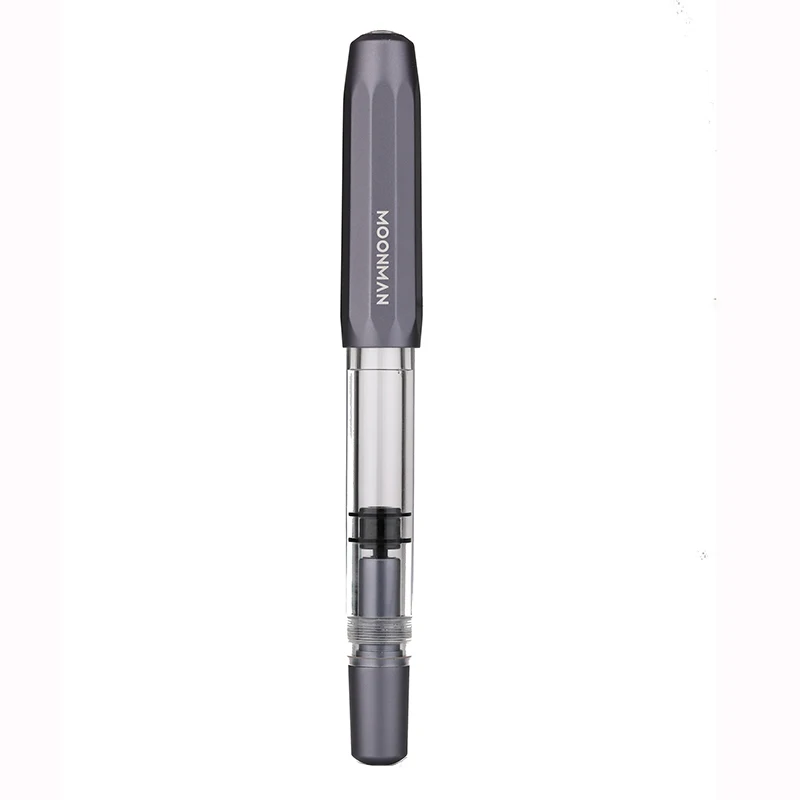 Moonman T1 Metal & Acrylic Piston Fountain Pen F Nib 0.5mm Large Capacity Gift 